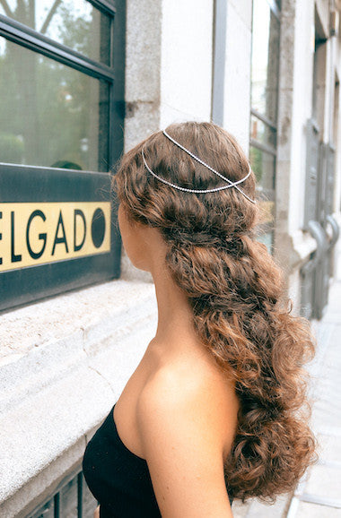 Casquete articulado en plata. Hecho artesanalmente en España por Sandra Bellew.