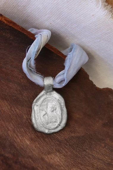 Santa Bárbara Colgante - Plata