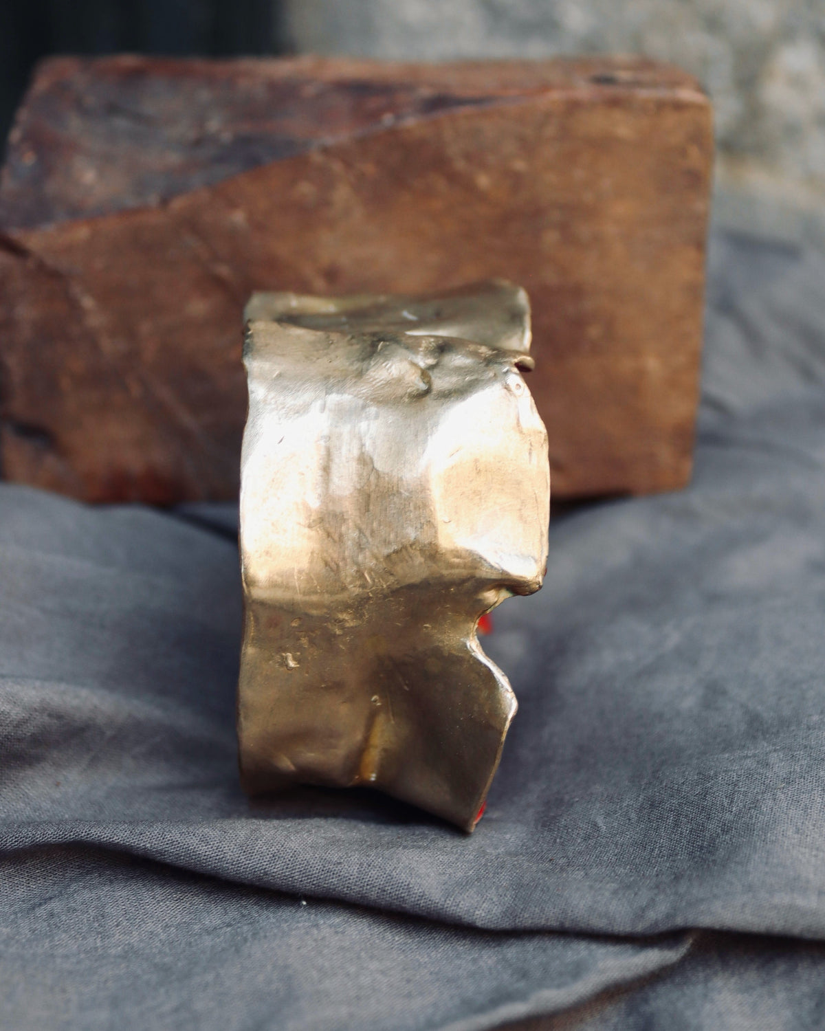 Brazalete Baelo - Latón dorado