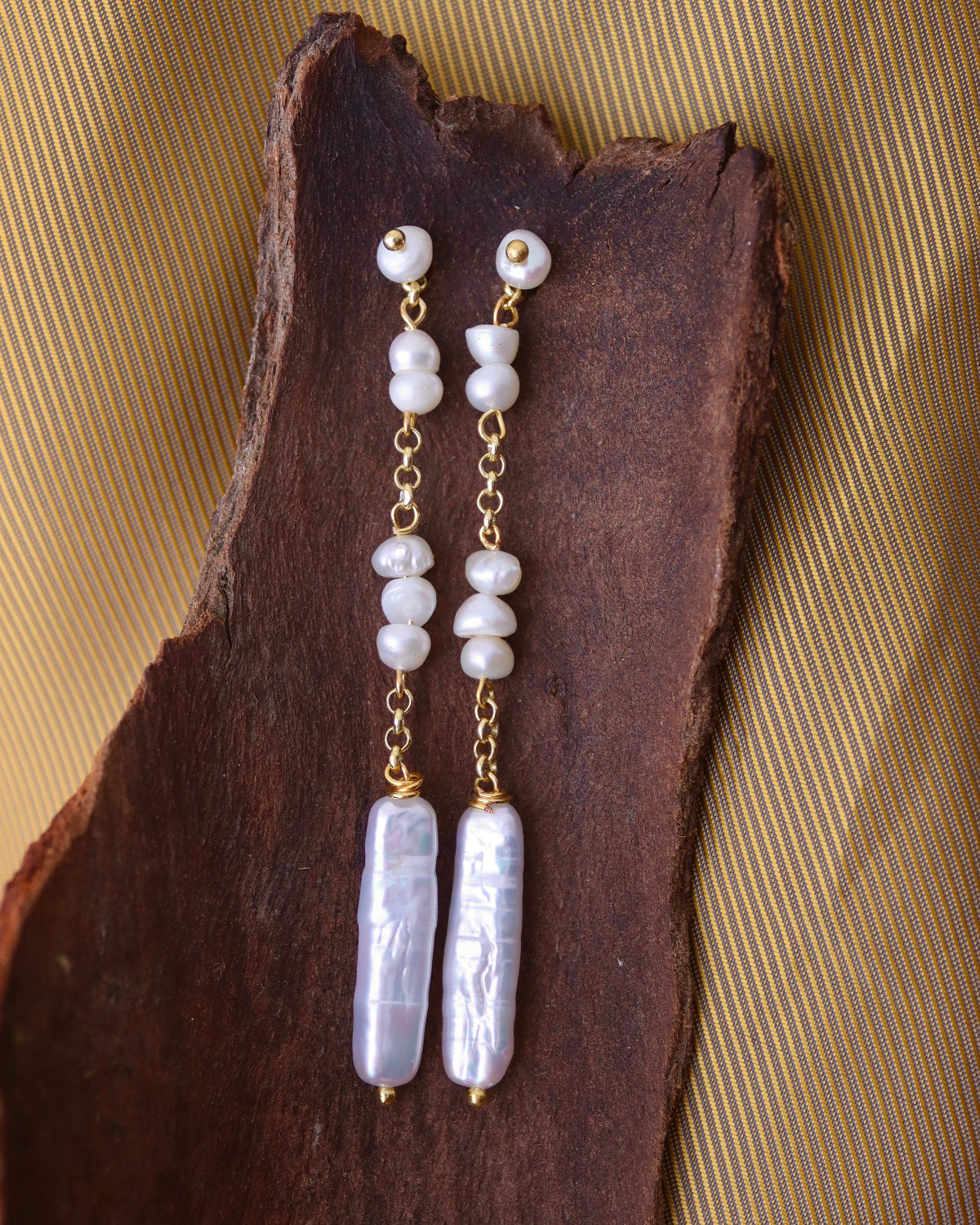 Pendientes Largos Cantabria - Dorado