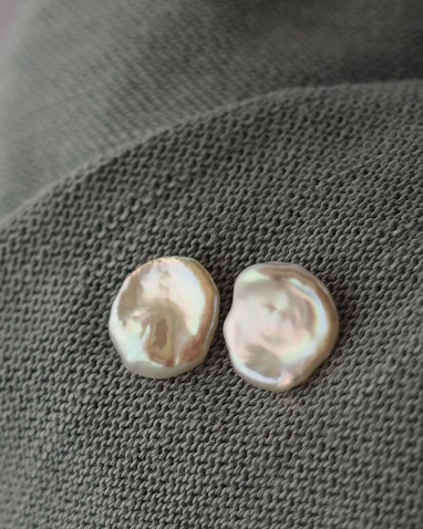 Pendientes Perlas Barrocas Planas