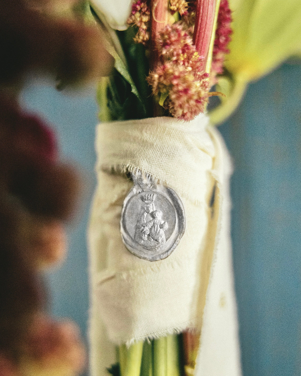 Virgen de la Alegría Ramo - Plata
