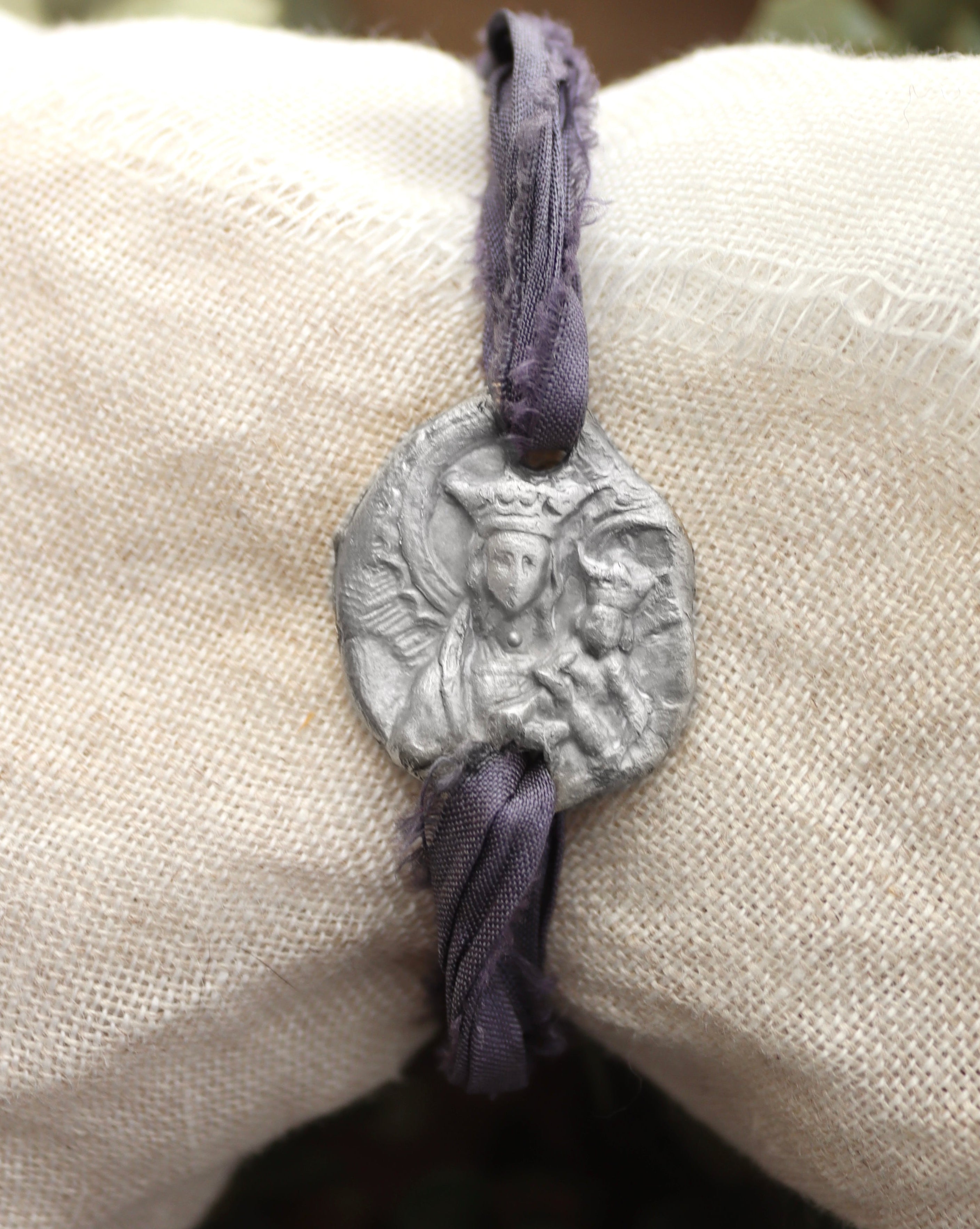 Virgen de la Almudena Pulsera - Plata