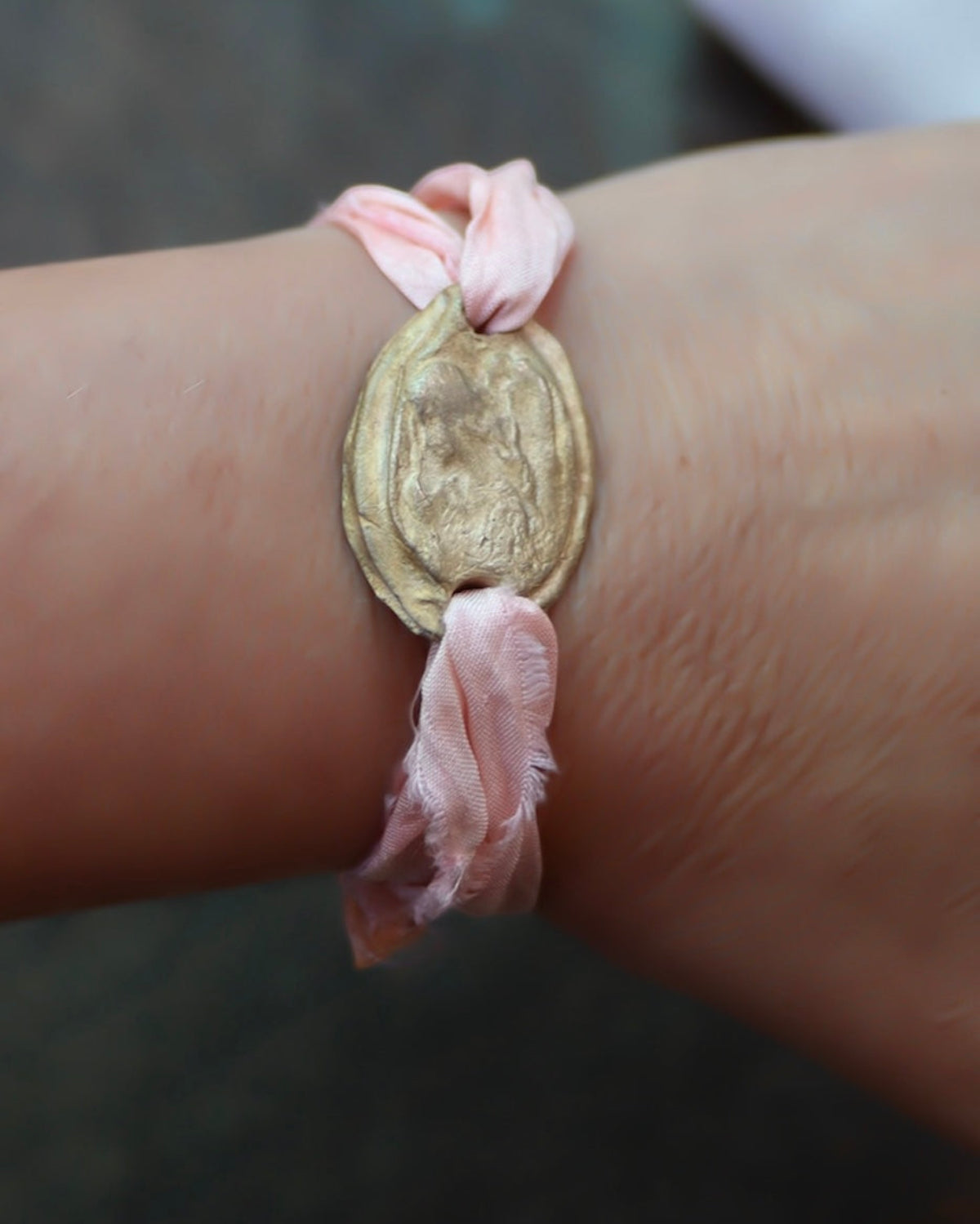 Angel de la Guarda Pulsera - Latón dorado