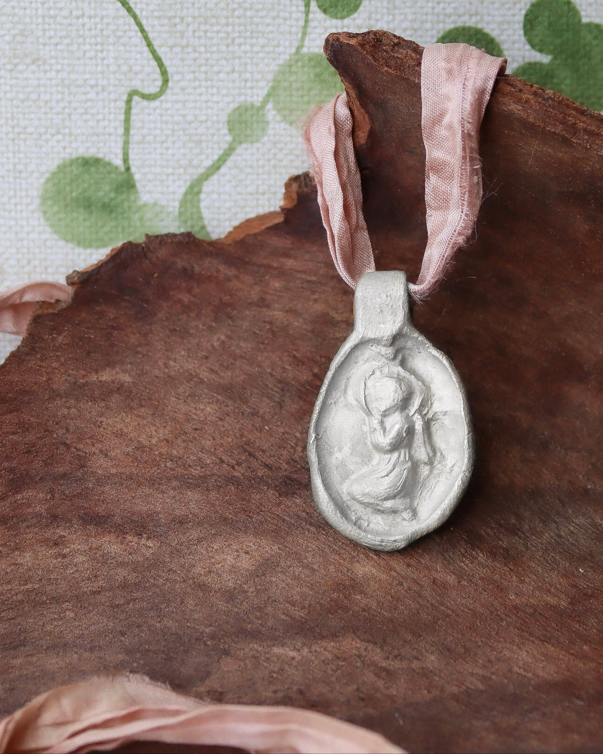 Angelito de la Guarda Colgante - Plata