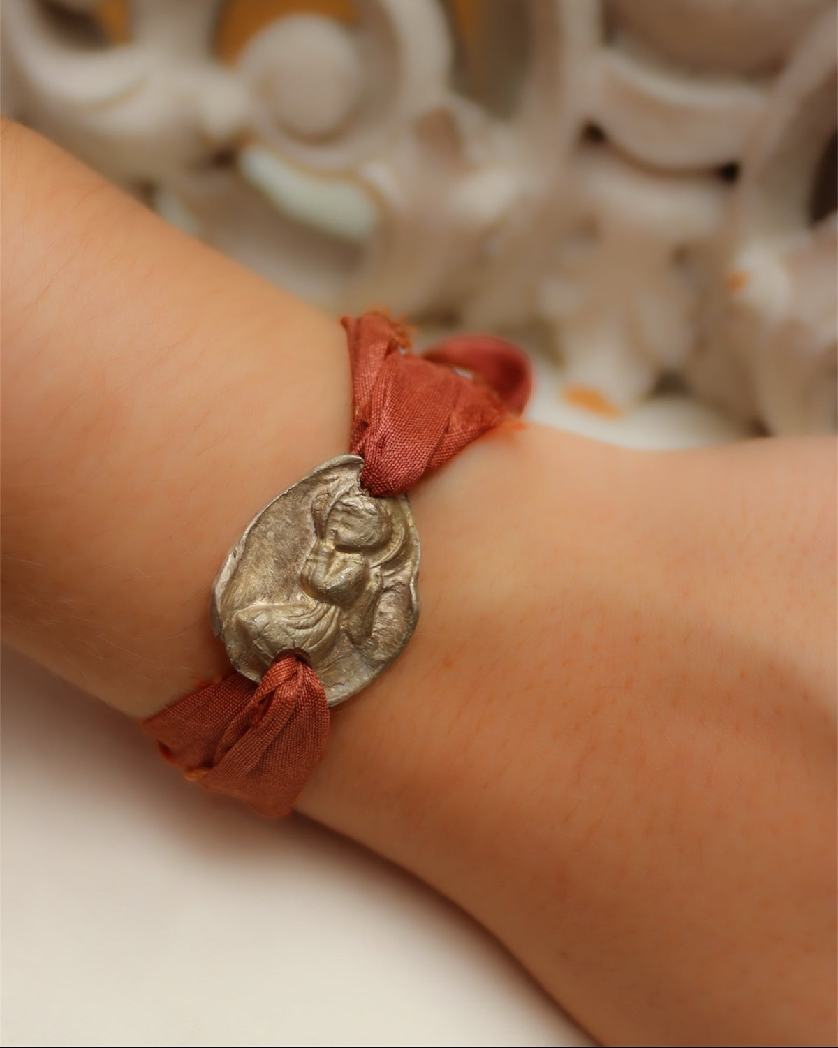 Angelito de la Guarda Pulsera - Latón dorado