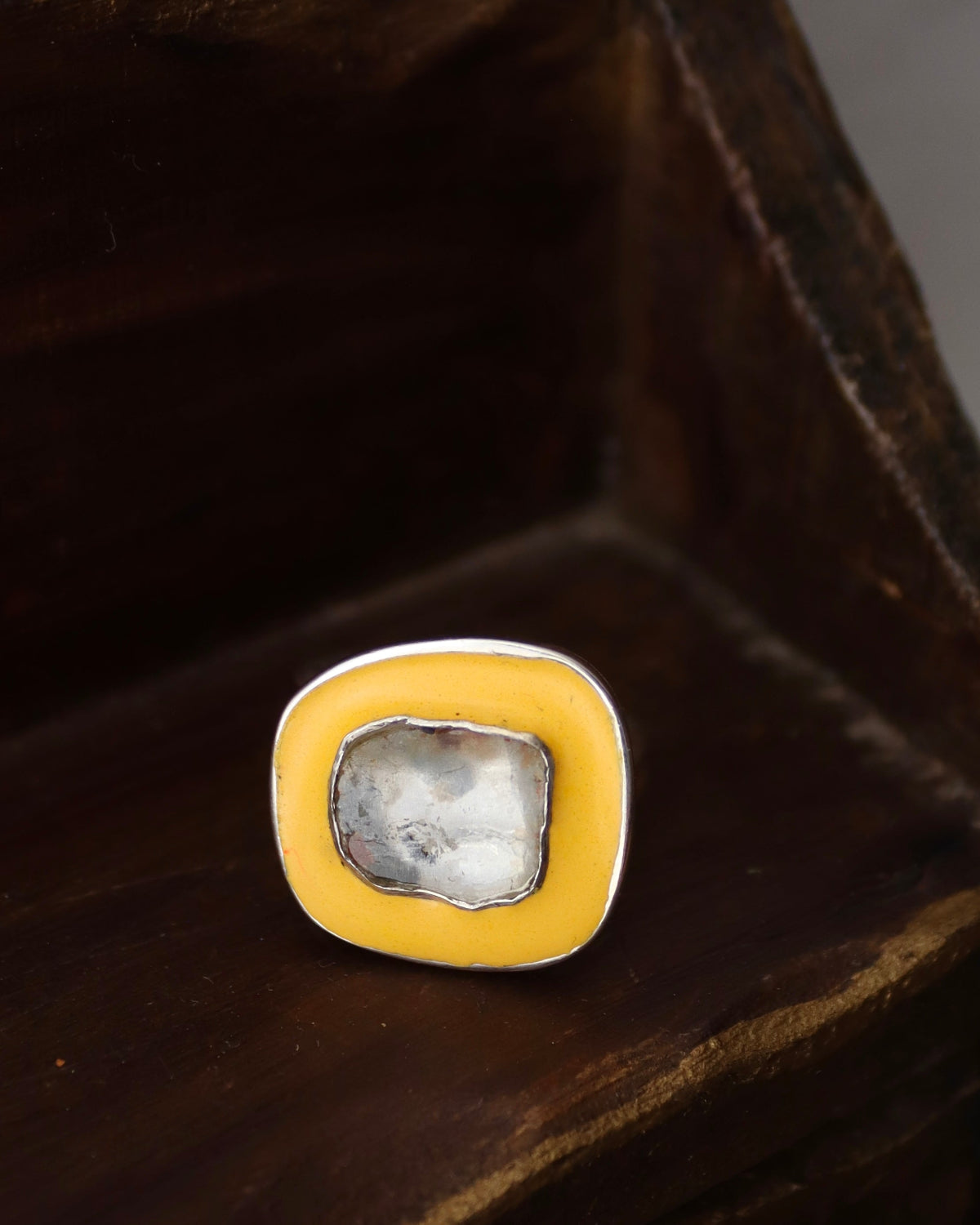 Anillo Turmalina bicolor