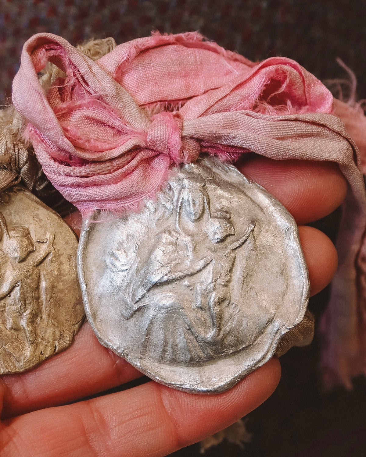 Virgen del Carmen Carrito - Plata