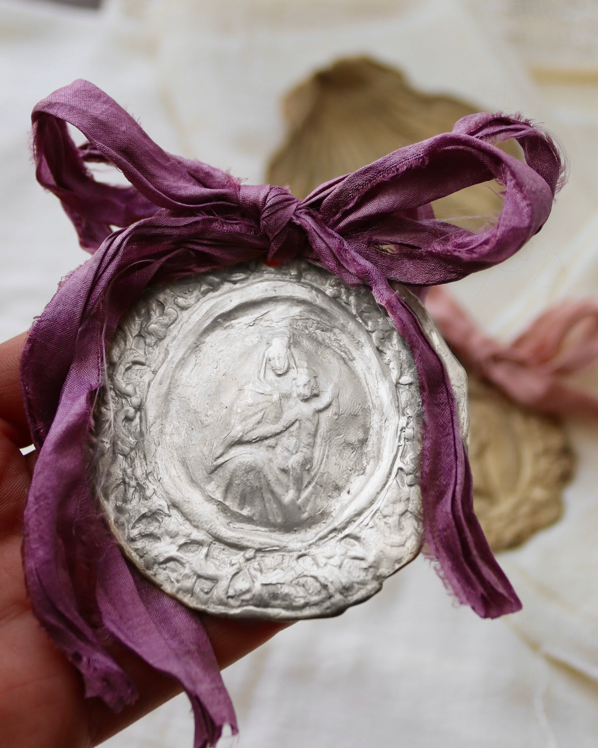 Virgen del Carmen Cuna - Plata
