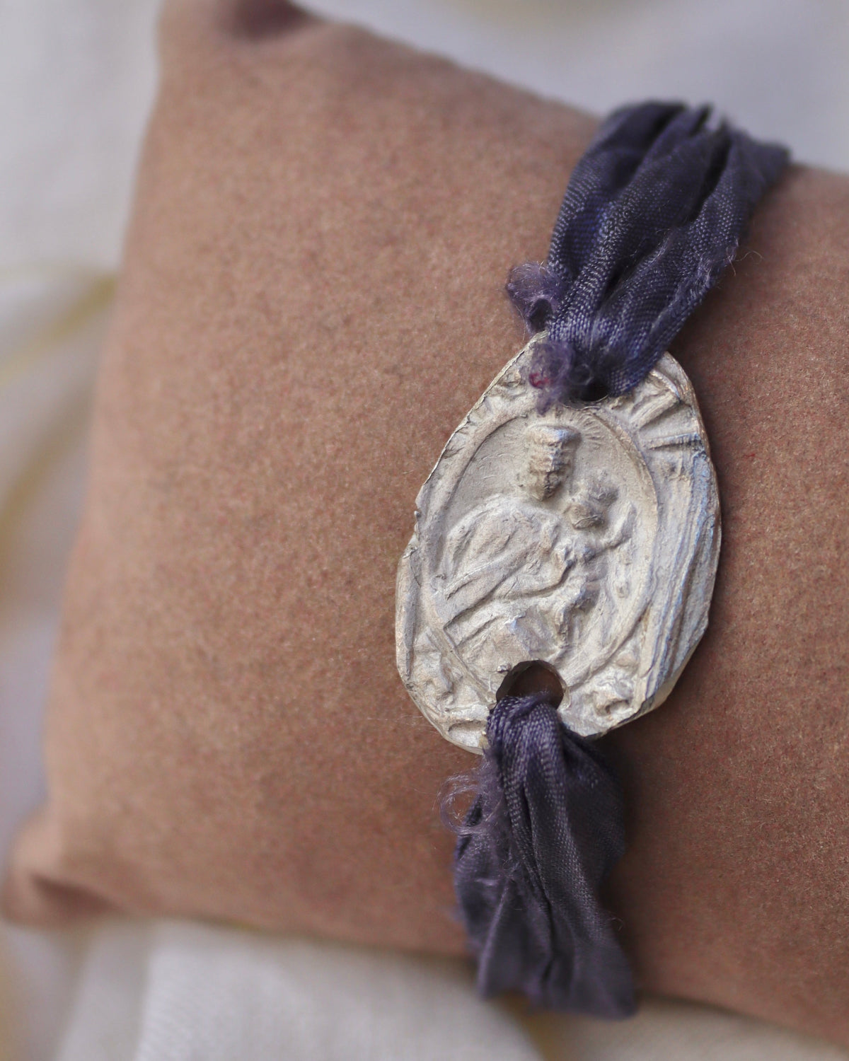 Virgen del Carmen Pulsera - Plata