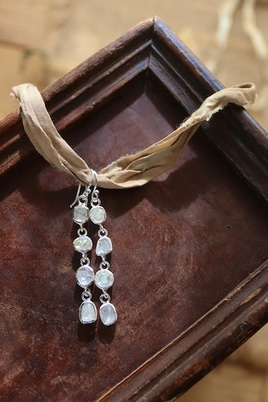 Pendientes Diamantes Cascada - Edición limitada - Plata