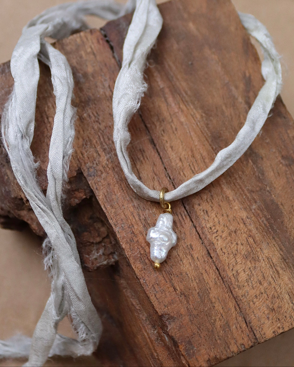 Colgante/Pulsera Perla Sencilla Cruz
