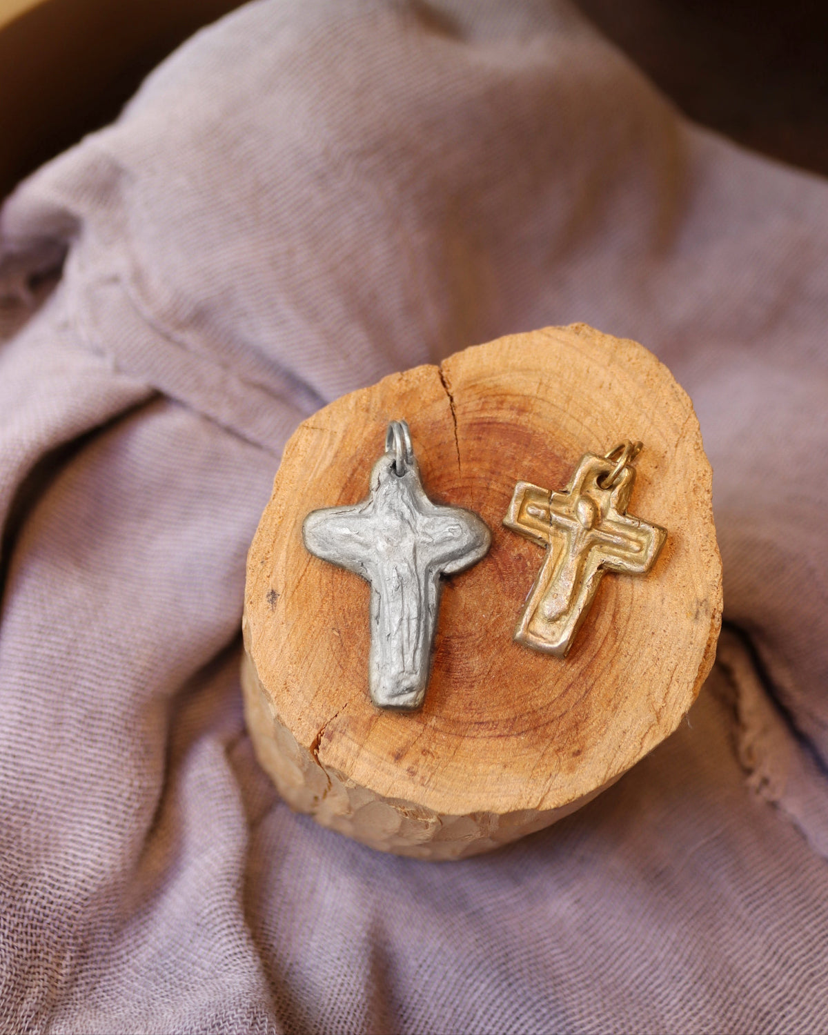 Cruz Schoenstatt Colgante - Plata