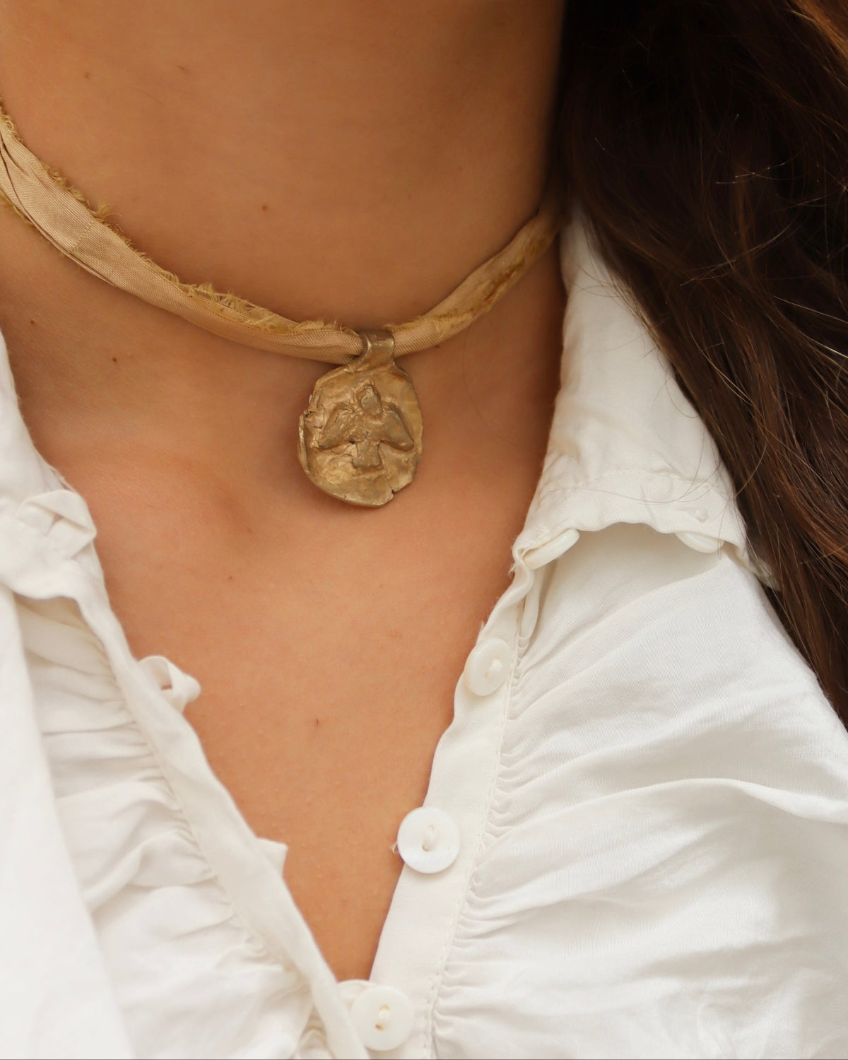 Holy Spirit Pendant - Gold-plated brass