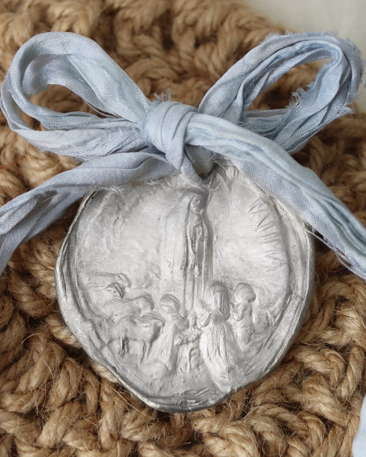 Virgen de Fátima Carrito - Plata