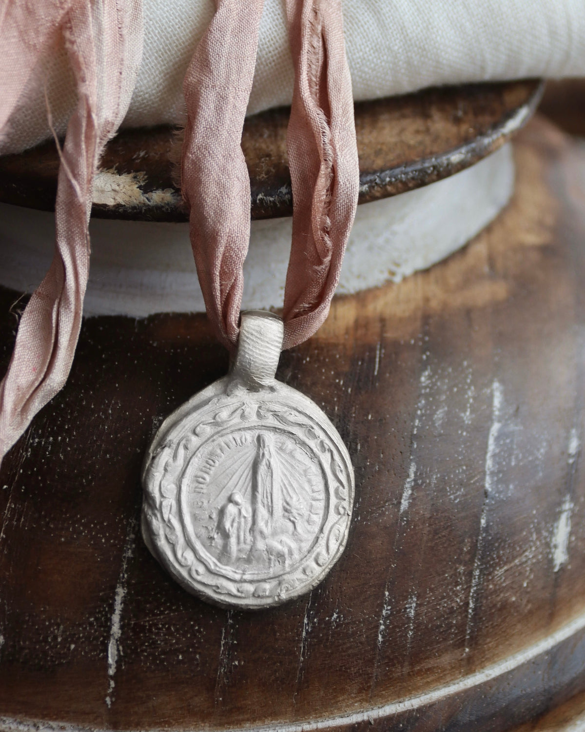 Virgen de Fátima Colgante - Plata