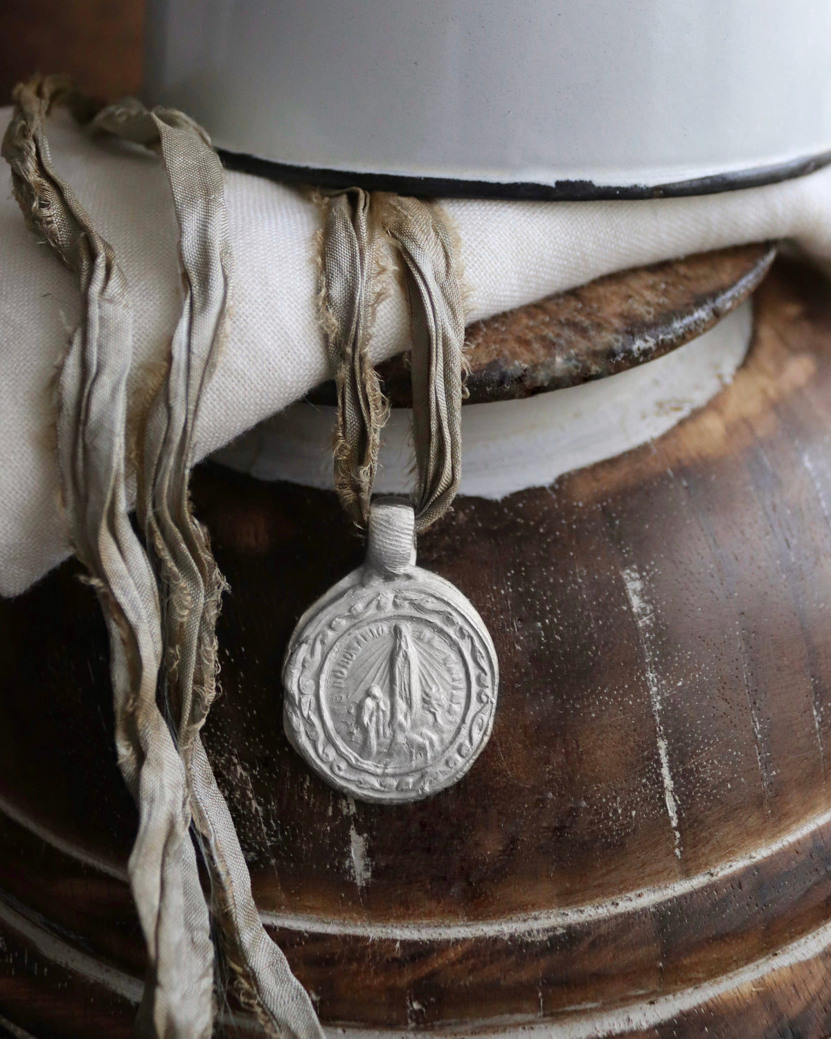 Virgen de Fátima Colgante - Plata