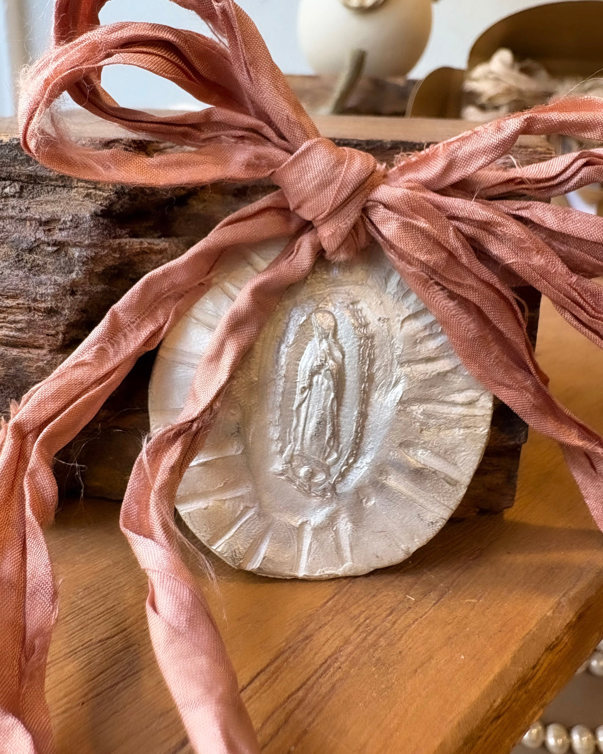 Virgen Guadalupana Carrito - Plata