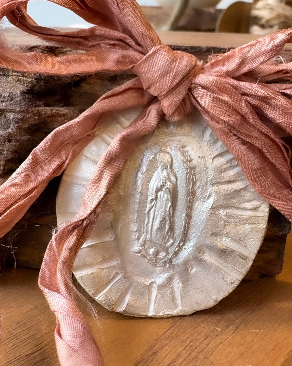 Virgen Guadalupana Carrito - Plata