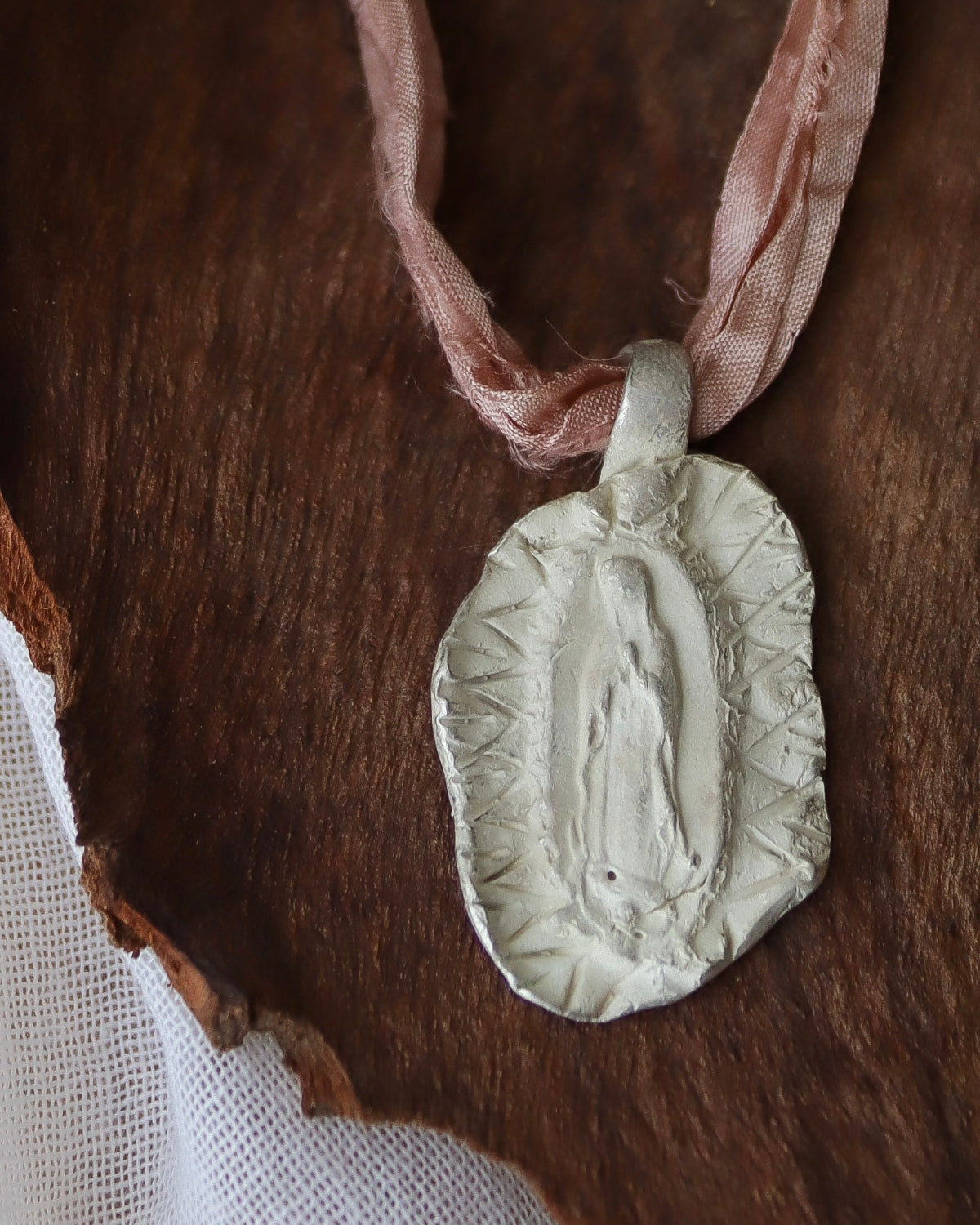 Virgen Guadalupana Colgante - Plata