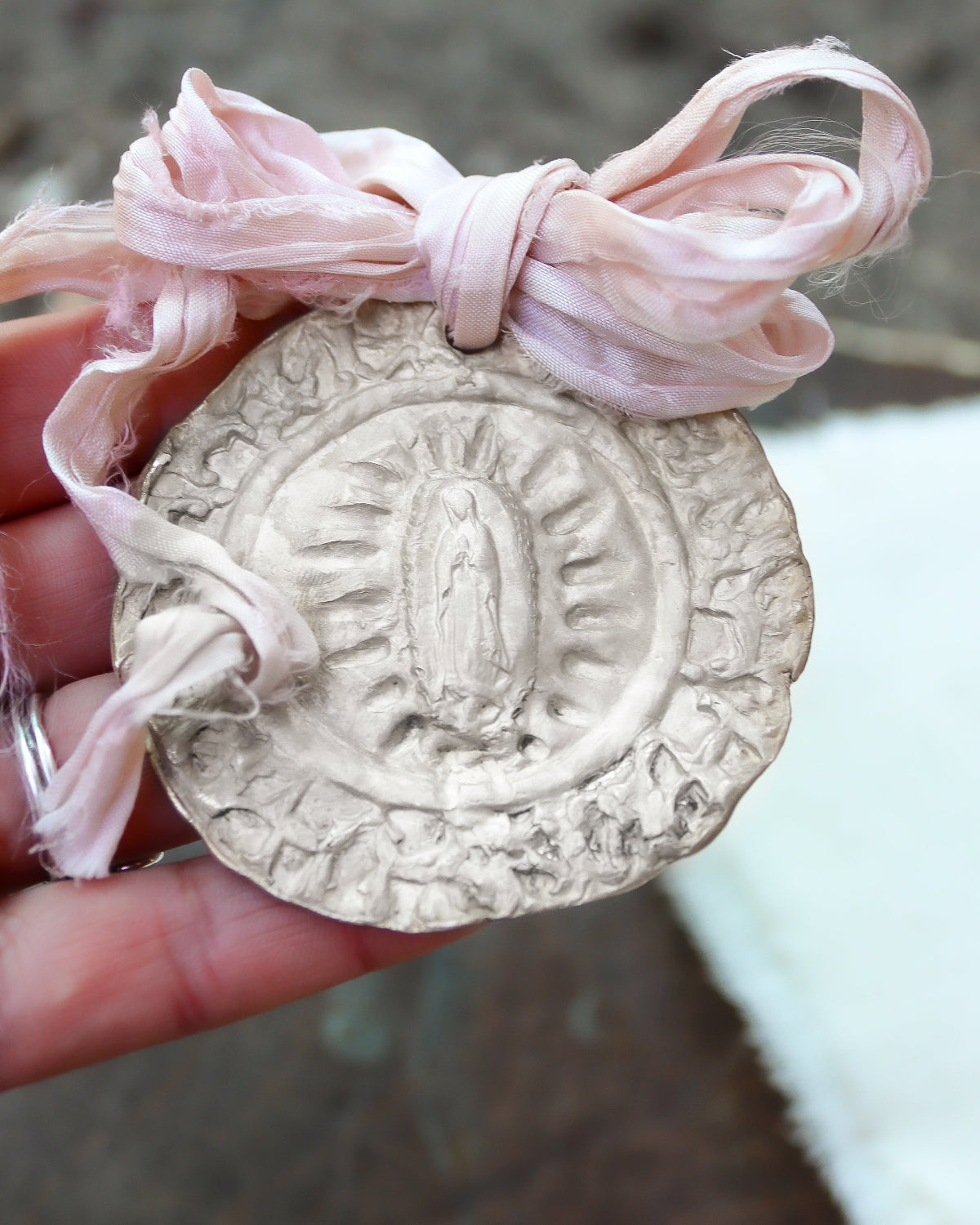 Virgen Guadalupana Cuna - Plata
