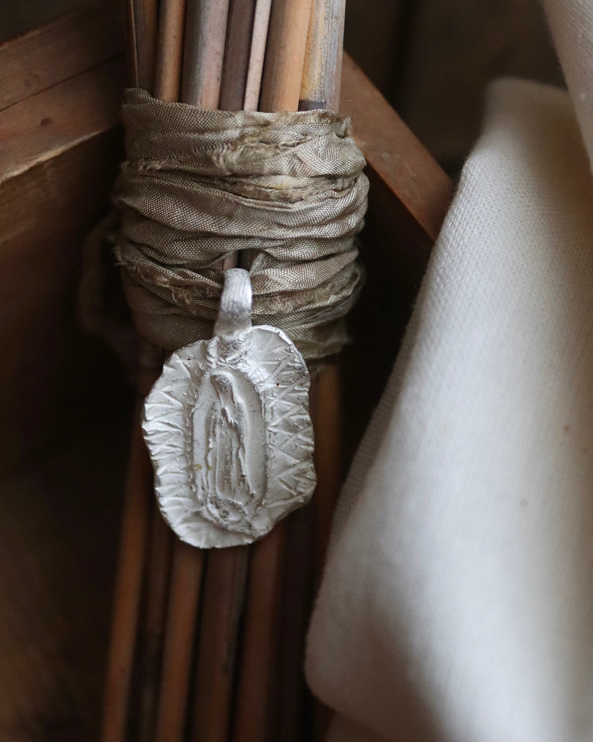 Virgen Guadalupana Ramo - Plata