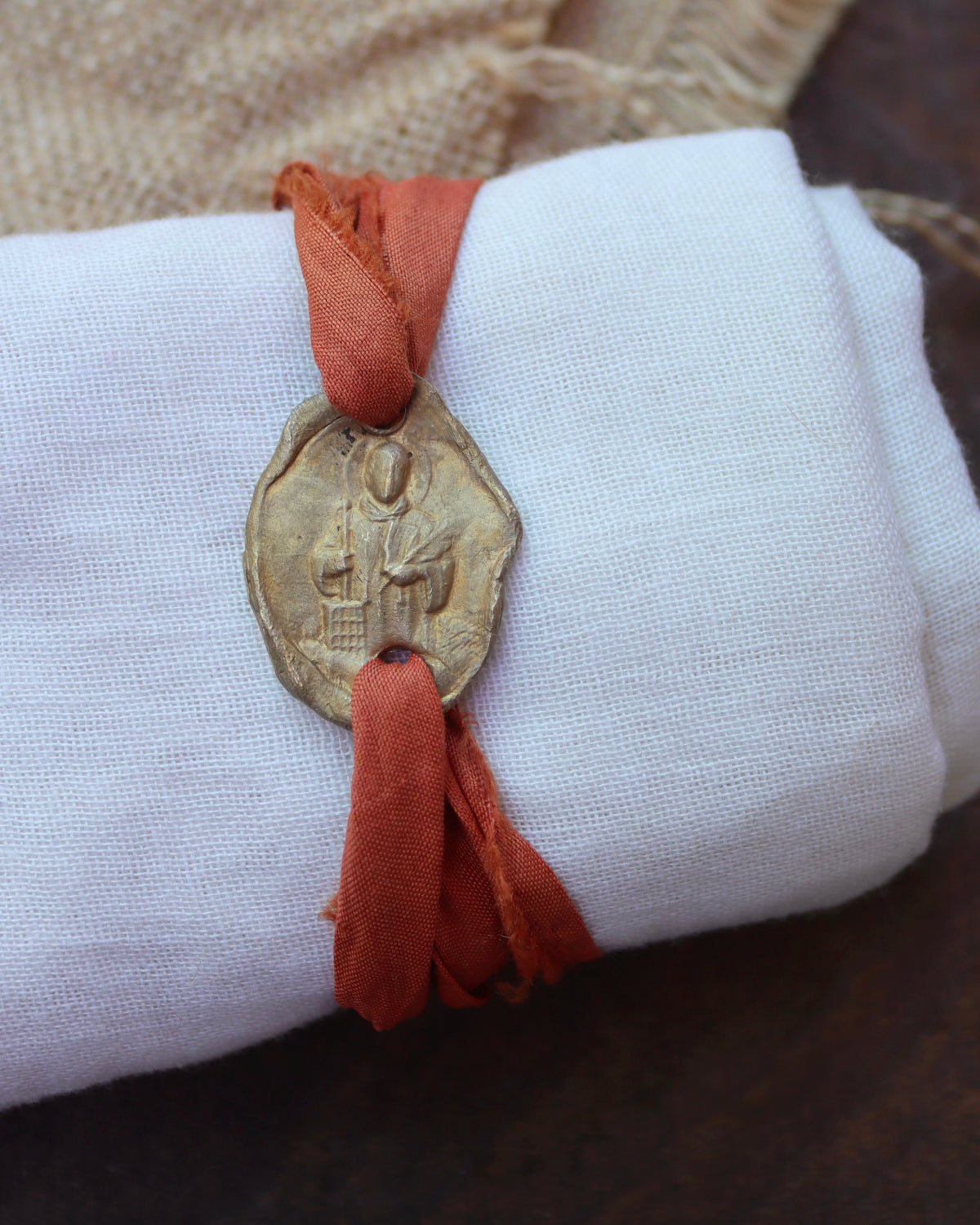 San Lorenzo Pulsera - Latón dorado