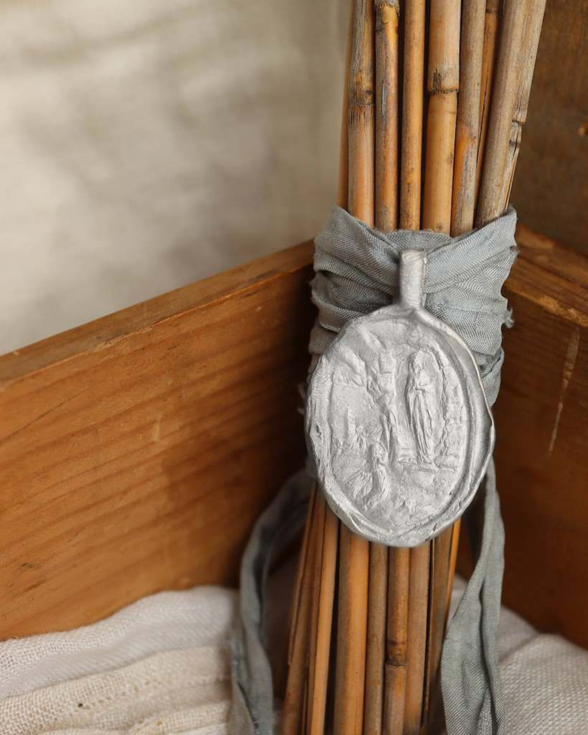 Virgen de Lourdes Ramo - Plata