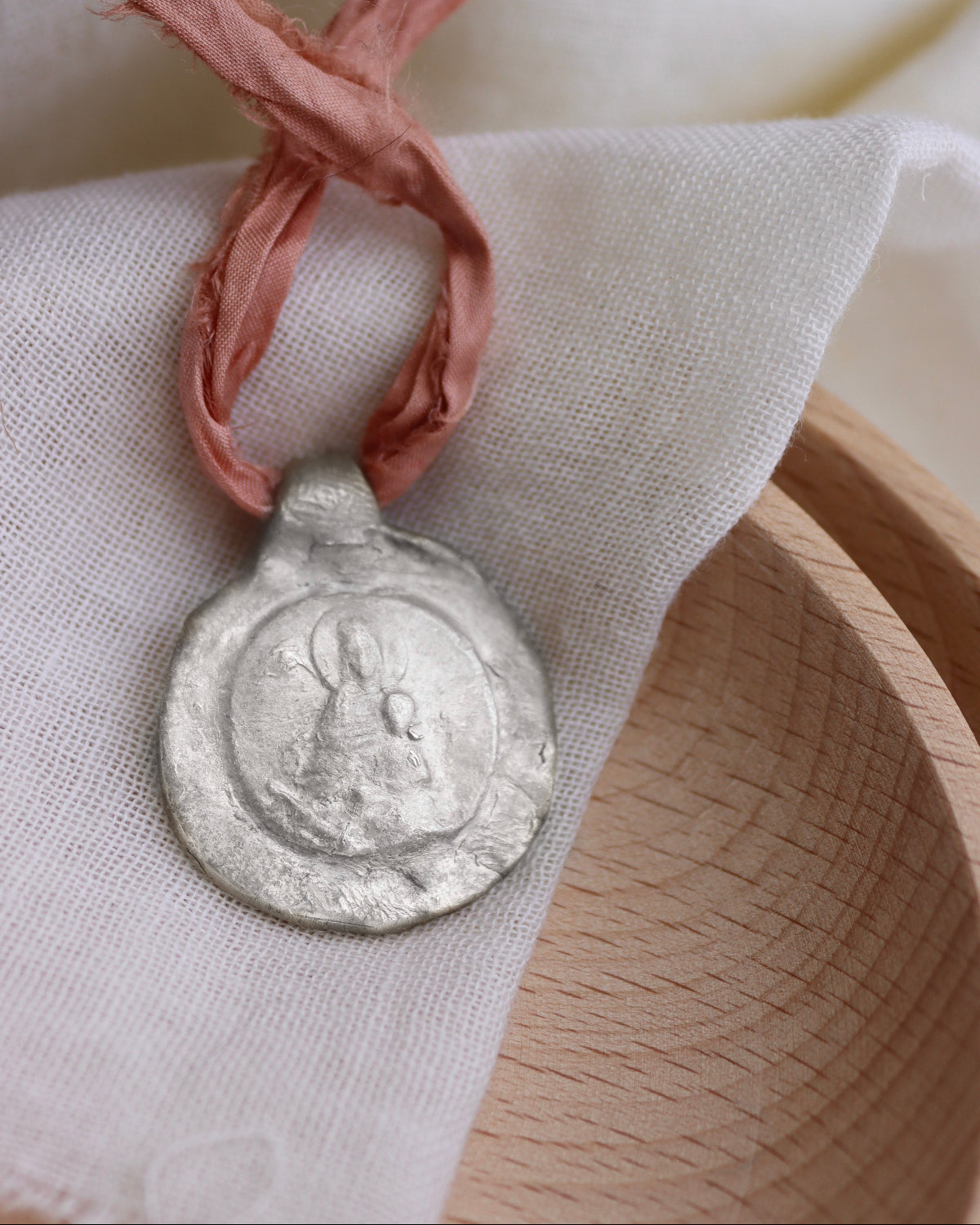 Virgin of Mercy Pendant - Silver