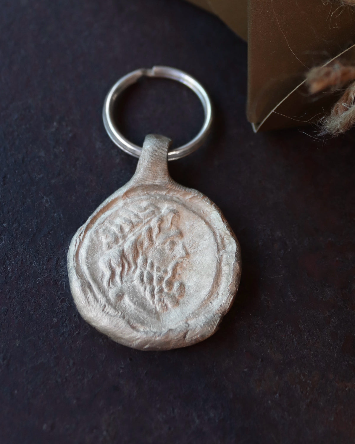 Moneda Griega Llavero - Plata