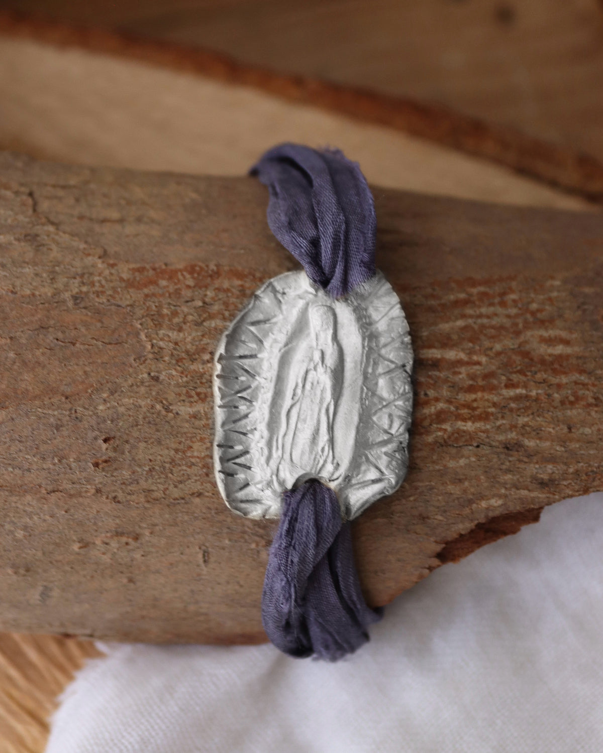 Virgen Guadalupana Pulsera - Plata