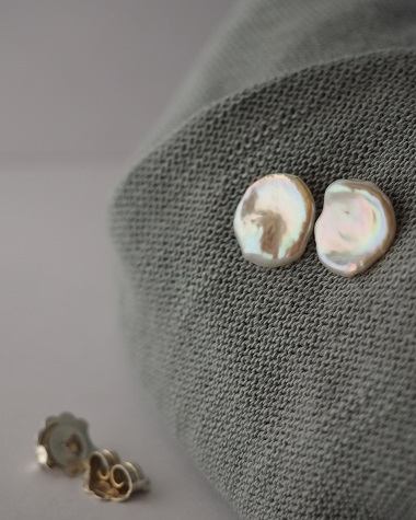 Pendientes Perlas Barrocas Planas