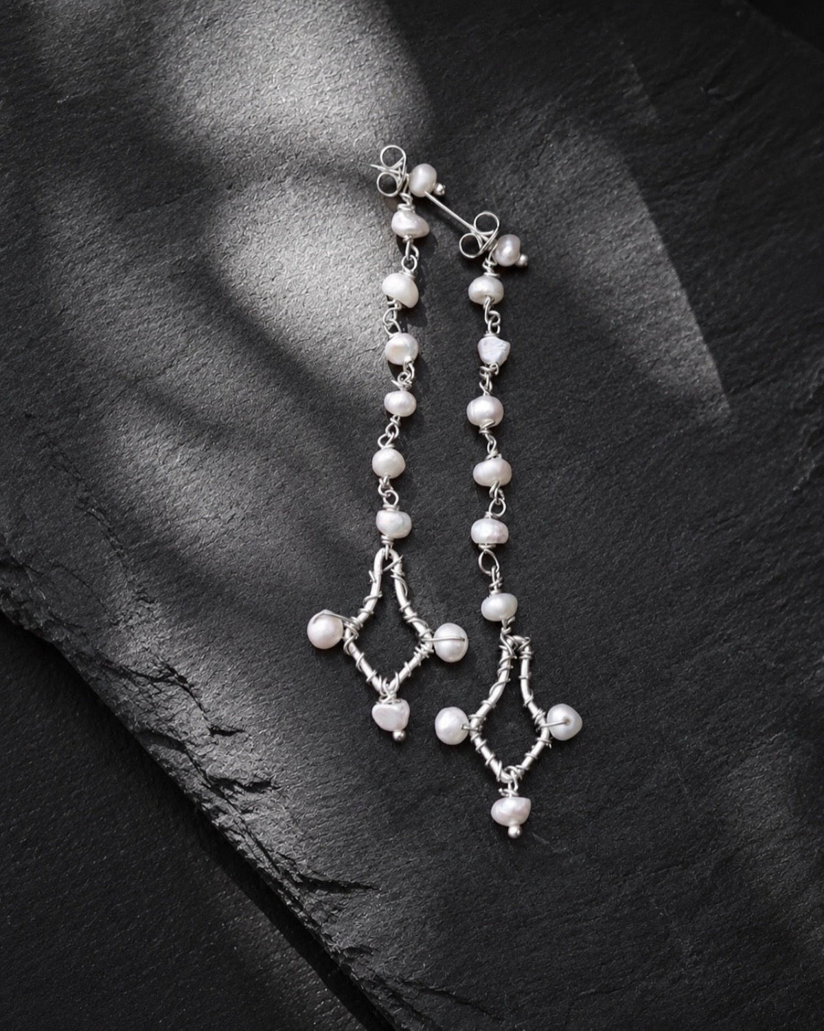 Pendientes Chandelier - Plata