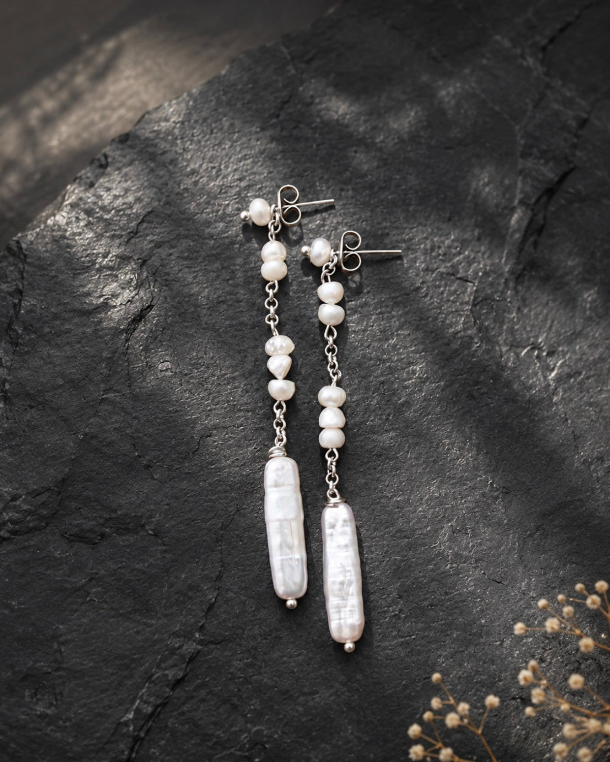 Pendientes Largos Cantabria - Plata