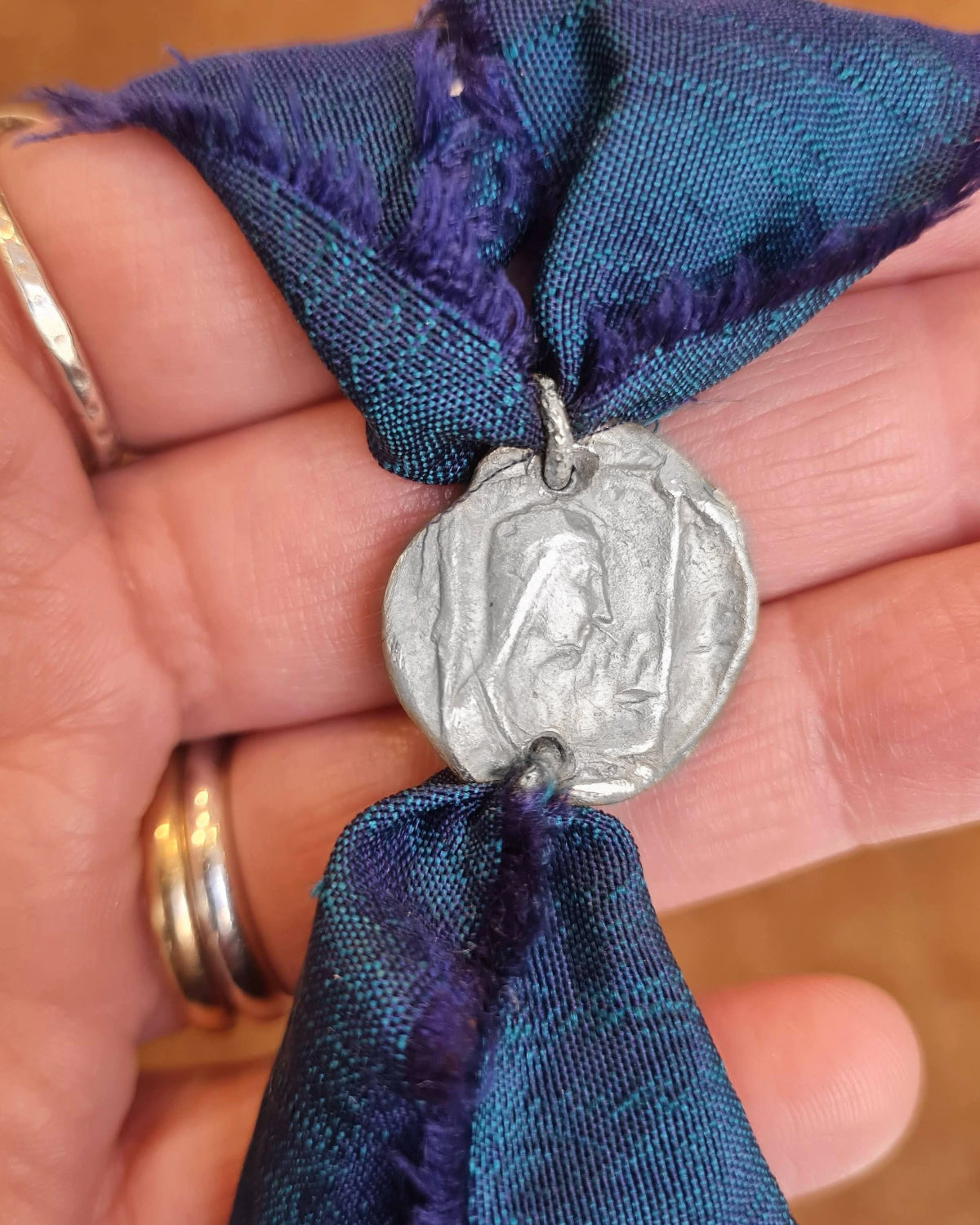 Virgen de Montserrat Pulsera - Plata