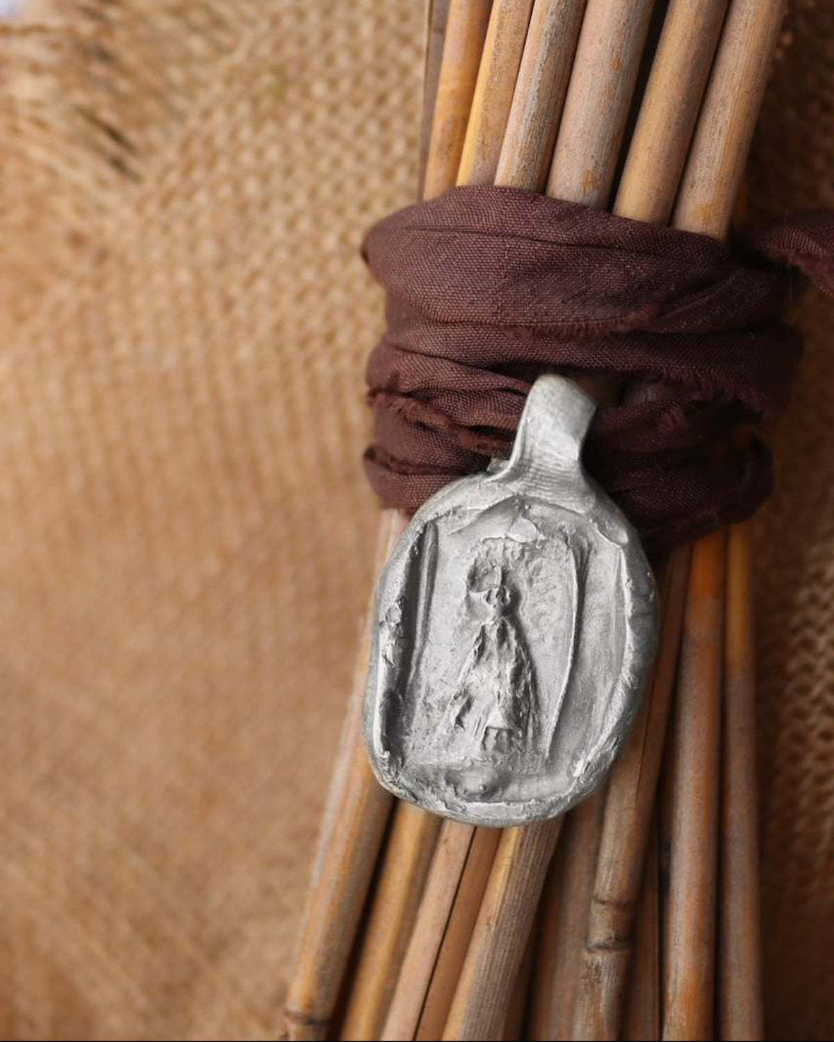 Virgen Blanca Ramo - Plata