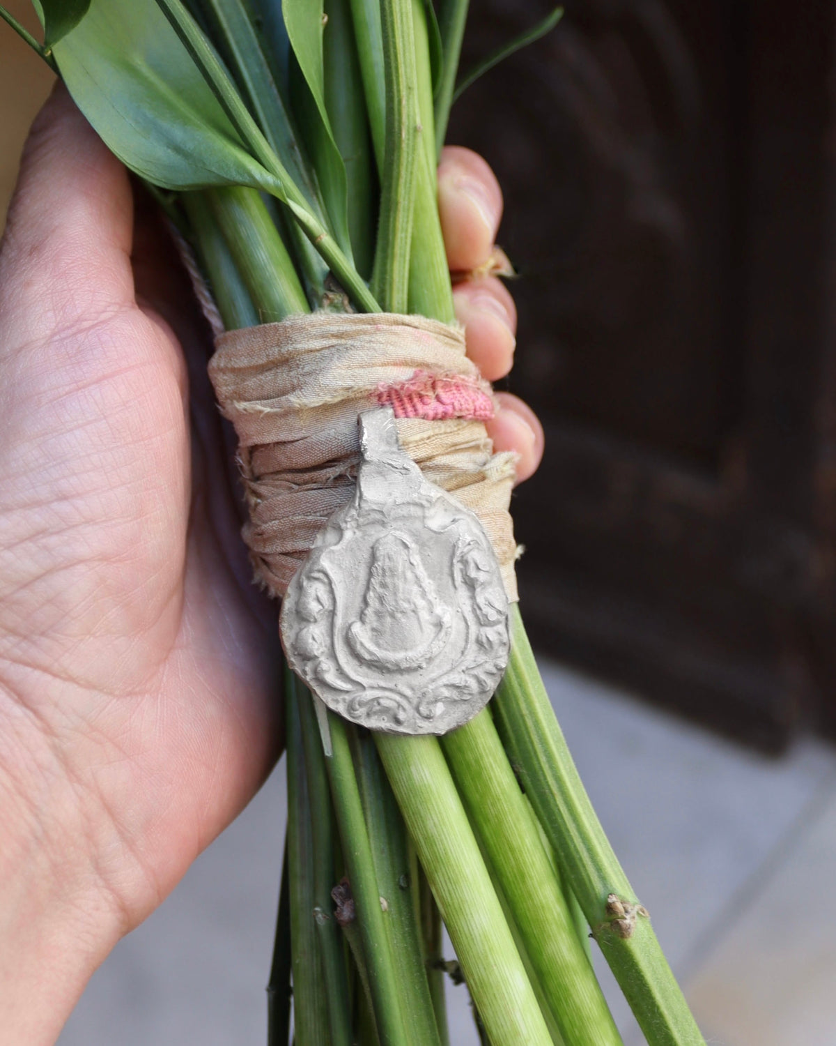 Virgen del Rocío Ramo - Plata