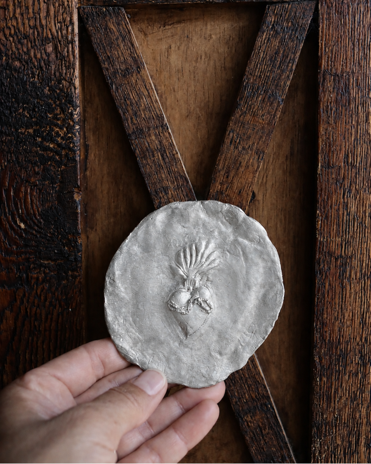 Sagrado Corazón de Jesús- Plata