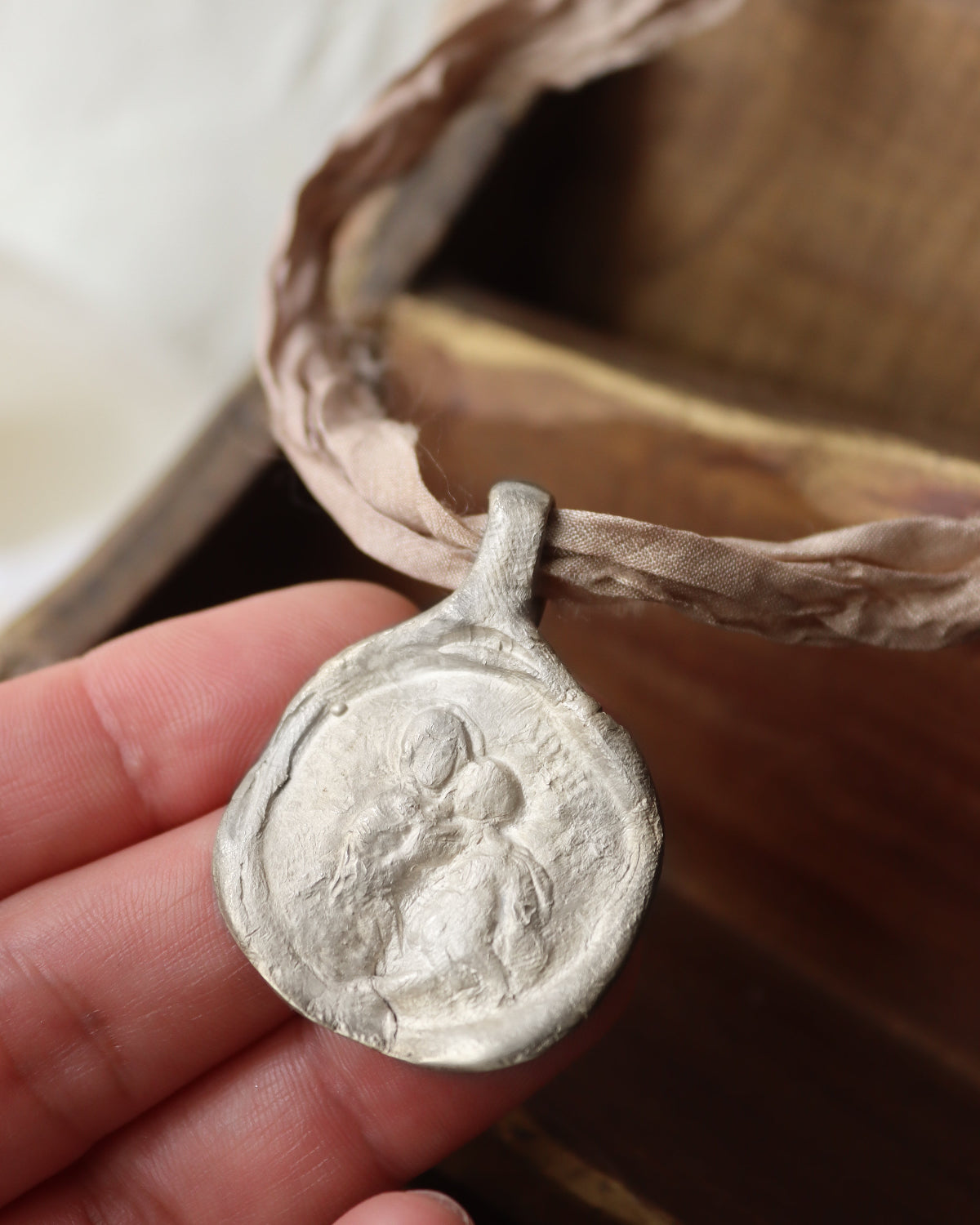 Virgen de Schoenstatt Colgante - Plata
