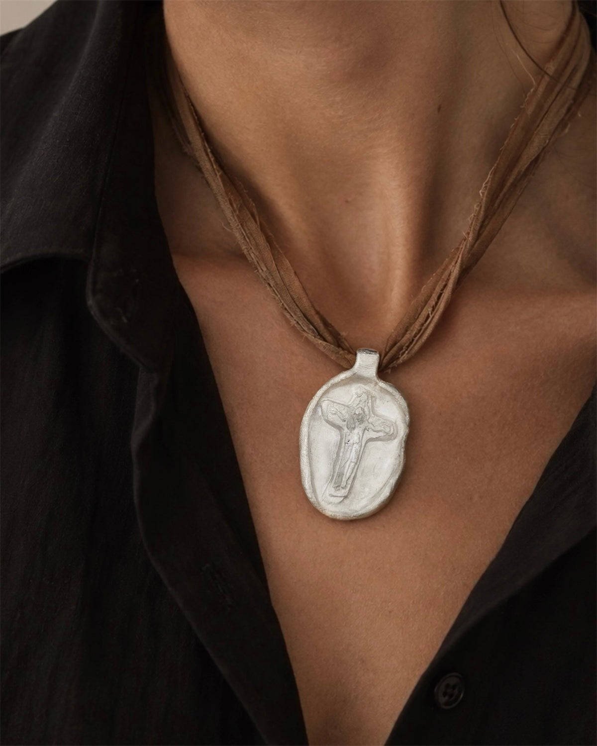 Cruz Schoenstatt Colgante - Plata